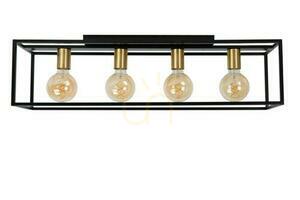 Lucide RUBEN takplafond, 4xE27, svart metall, 90 cm, 00124/04/30 small 1