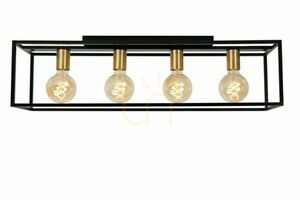 Lucide RUBEN takplafond, 4xE27, svart metall, 90 cm, 00124/04/30 small 0
