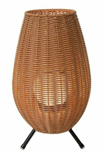 Kontrollera Utomhusstående lampa Lucide COLIN LED 36 cm svart trä IP44 03843/36/72
