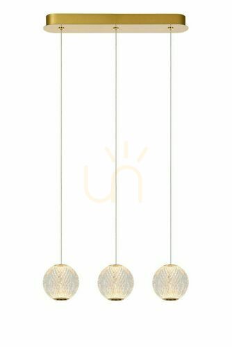 Kontrollera Taklampa Lucide CINTRA guld LED akryl 48 cm 13499/12/60