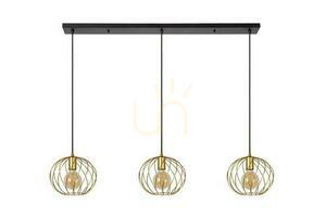 Lucide DANZA pendellampa 3-armad guld/svart metall E27 130 cm 21428/03/02 small 1