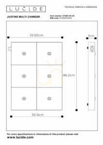 Lucide JUSTINE utomhuslampa svart plast 27889/06/30 small 5