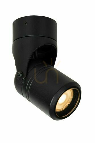 Kontrollera Lucide NIORT utomhus vägglampa svart aluminium IP44 14825/01/30