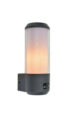Kontrollera Vägglampa utomhus Lutec Heros grå rörelsesensor LED 15W 5288202118