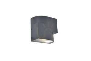 Vägglampa för utomhusbruk Lutec MARBO grå aluminium 2 ljuspunkter 5288001118 small 5