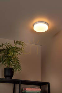 Lucide Biskit vit LED-plafond för badrum 23 cm 12 W IP44 med rörelsesensor 79111/24/31 small 6