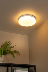 Lucide BISKIT badrumsplafond med rörelsesensor, vit, LED 24 W 2700 K, IP44, 34,5 cm — 79111/36/31 small 3