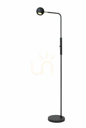 Kontrollera Lucide COMET svart golvlampa LED dimbar 36721/03/30