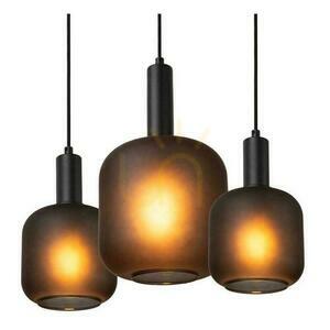 Pendellampa Lucide ELOISE svart glas metall 7 ljuspunkter 45405/07/30 small 3