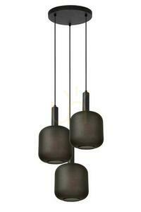 Lucide ELOISE taklampa svart glas metall 3-ljus E27 40 cm 45405/13/30 small 1