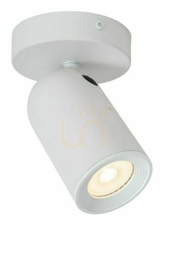 Kontrollera Spotlight Lucide PUNCH vit metall GU10 1-ljus 13958/01/31