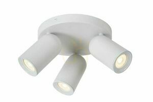 Lucide PUNCH spotlights vit metall 3xGU10 CCT 21 cm 13958/13/31 small 5