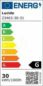 Pendellampa Lucide SIGMA vit aluminium LED 30W 23463/30/31 small 2