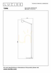 Golvlampa Lucide TIPIK svart LED dimbar 36722/03/30 small 7