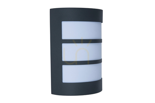Kontrollera Vägglampa utomhus Lutec NILA svart stål 22 cm 5043104424