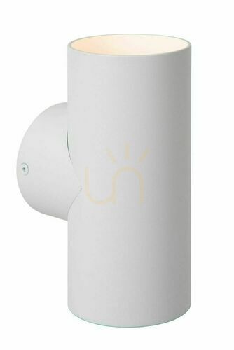 Kontrollera Lucide BONDI vit vägglampa i aluminium 2xGU10 09242/02/31