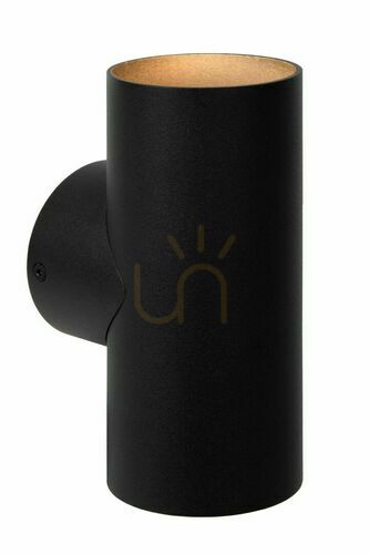 Kontrollera Lucide BONDI svart vägglampa GU10 2x50W 09242/02/30