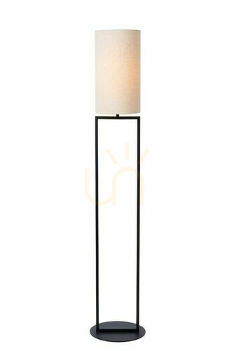 Kontrollera Lucide HERMAN golvlampa beige svart Japandi E27 30762/81/38