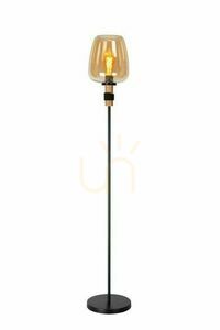 Golvlampa Lucide ILONA bärnstensfärgad/svart retro 150 cm E27 45708/01/62 small 0