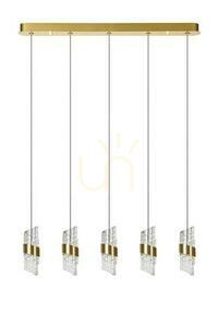 Lucide KLIGANDE pendellampa guld 5-armad LED 13496/35/02 small 1