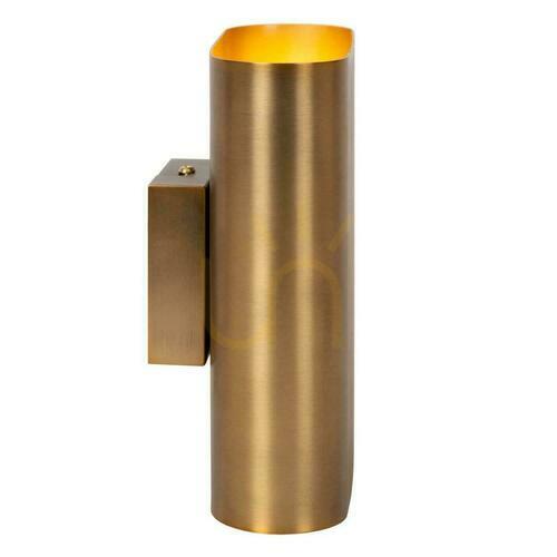 Kontrollera Vägglampa Lucide OVALIS mattguld metall 2xE14 12219/02/02