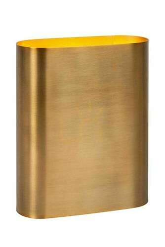 Kontrollera Vägglampa Lucide OVALIS guld metall 2 ljuspunkter 16x20 cm 12219/02/02