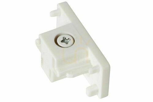 Kontrollera Lucide TRACK ändlock för 1-fasskena, vita, 2-pack 09950/10/31