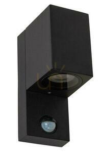 Lucide ZARO svart utomhusvägglampa IP65 GU10 med rörelsesensor 69802/01/30 small 1
