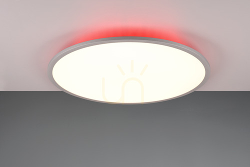 Kontrollera Trio YUMA 641719287 LED-plafond, titanfärgad, 60 cm, CCT och RGB