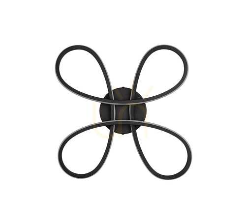 Kontrollera TRIO FLY 645610132 LED-plafond, matt svart, 40 cm, 3000 K