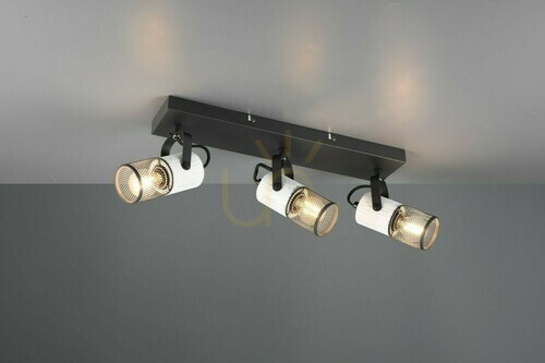 Kontrollera Takspotlight Trio TOSH 3 × E14 svart och vit 804300334