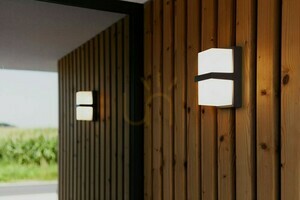 Vägglampa för utomhusbruk Lutec STELA LED 14W grå 5197401118 small 2