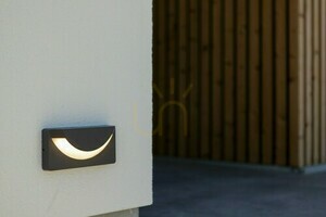 Lutec LUPS 6402801118 LED-vägglampa för utomhusbruk, mörkgrå, 14 W IP54 small 1