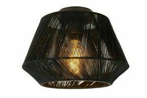 Plafond Lucide JESSICA svart 30 cm bomull Japandi 10121/30/30 small 0