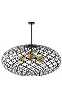 Pendellampa Lucide Wolfram svart metall 3-ljus 21417/99/30 small 1