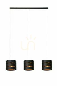 Lucide ROSAS taklampa svart guld metall 3-armad E27 21433/03/30 small 0