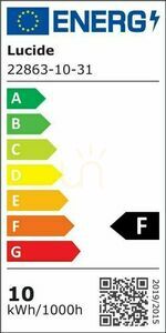 Lucide HUPS vägglampa utomhus LED vit IP54 10W 22863/10/31 small 5
