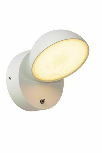 Kontrollera Lucide FINN vägglampa utomhus vit LED 12W IP54 22865/12/31