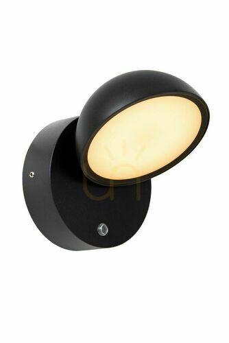 Kontrollera Lucide FINN vägglampa utomhus svart LED 12W IP54 22865/12/30