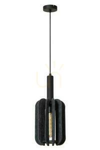 Pendellampa Lucide RAFAL grå filt Japandi 20 cm 45492/01/36 small 1