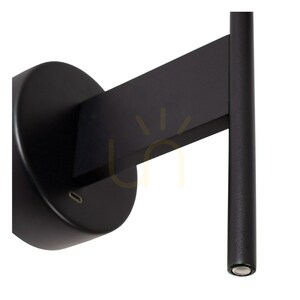 Lucide MAGIC vägglampa svart metall lin Japandi E27 small 4