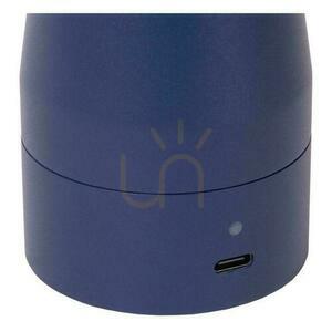 Lucide IPSOS blå bordslampa LED dimbar aluminium moderna design small 5