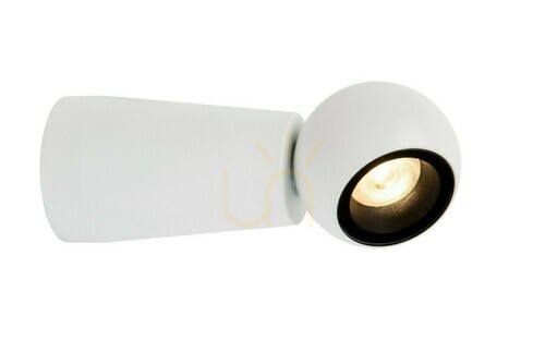 Kontrollera Lucide IPSOS vägglampa vit LED 5W IP54 aluminium modern