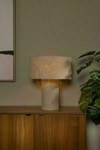Lucide LEEROY bordslampa grå lin Japandi E27 small 1