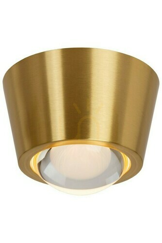 Kontrollera Plafond Lucide Rigon LED guld aluminium glas moderna lampor