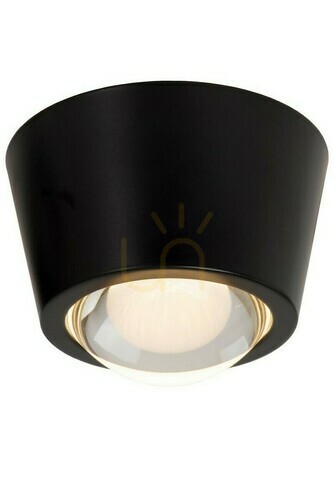 Kontrollera Plafond Lucide Rigon svart LED aluminium glas modern