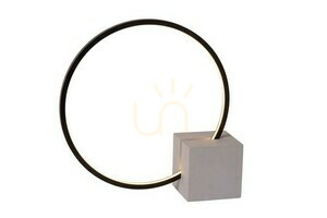 Lucide CIRKELIS svart LED bordslampa dimbar aluminium modern small 0