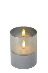 Bordslampa Lucide VELAS grå glas LED modern small 1