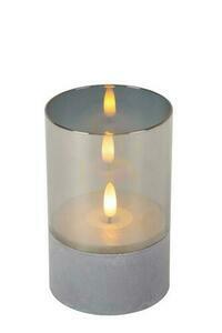 Bordslampa Lucide VELAS grå glas LED modern small 2