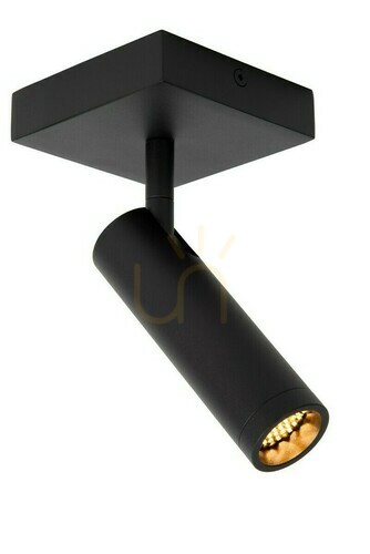 Kontrollera Lucide GRADO spotlight svart aluminium 1-ljus dimbar